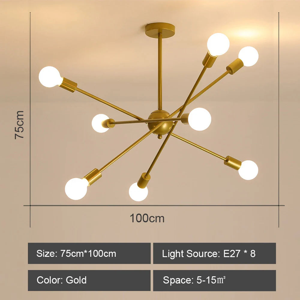 Modern LED Chandelier Light for Living Room and Bedroom