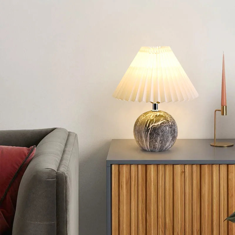 Modern Ceramic Nightstand Lamp for Office & Creative Nightlight