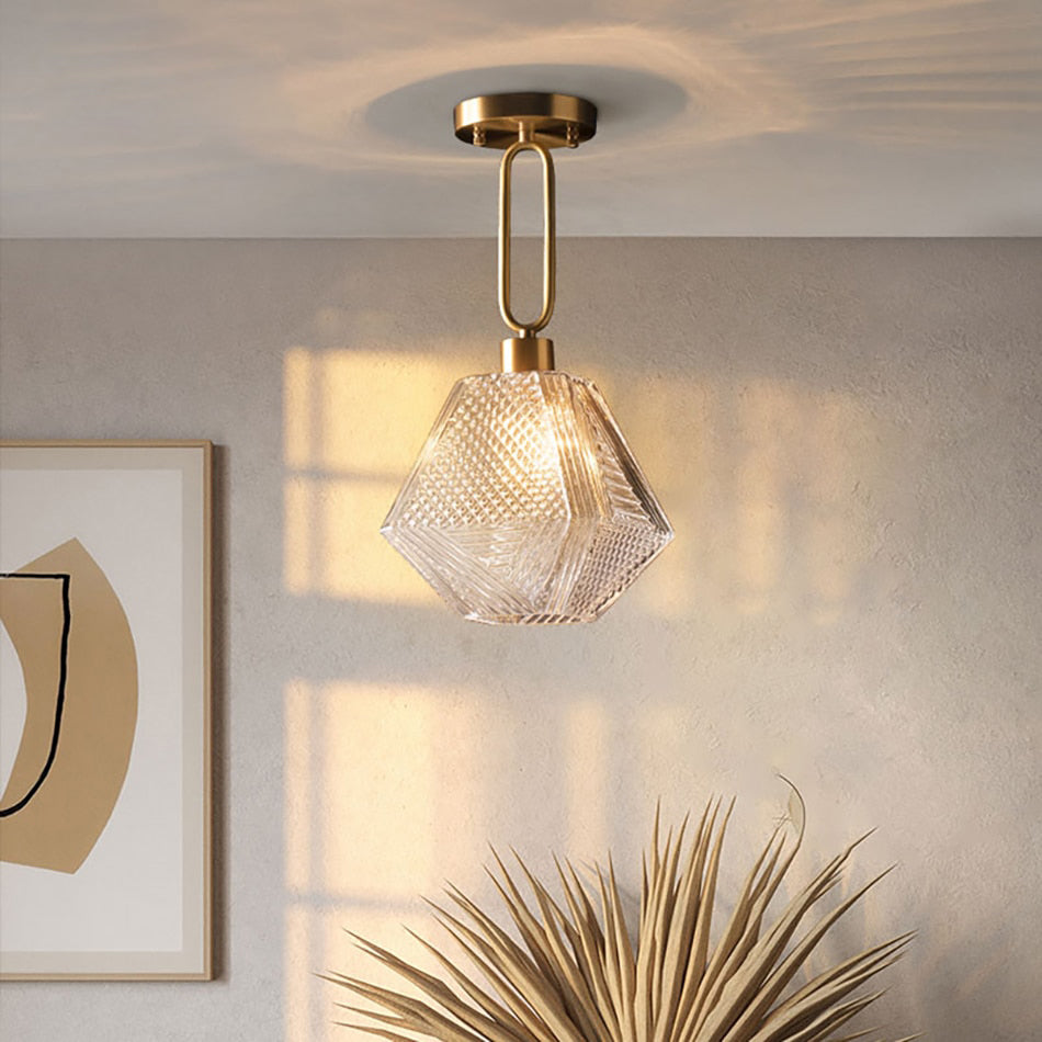 Doolin Retro Glass Shade Ceiling Light