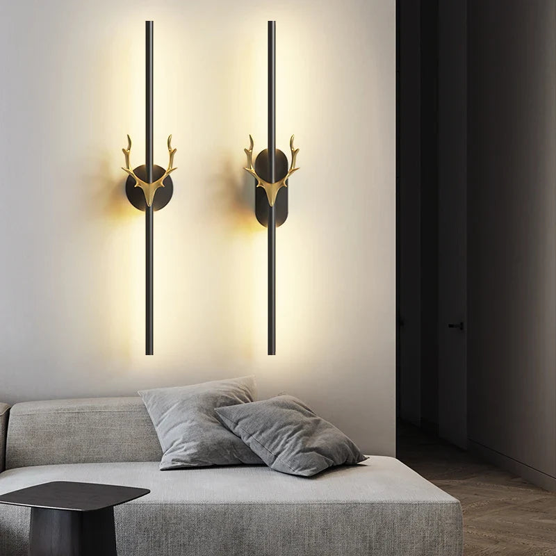 Modern Minimalist Nordic LED Wall Sconce Bedside Lamp