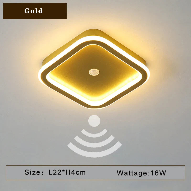 LED Ceiling Light with PIR Motion Sensor