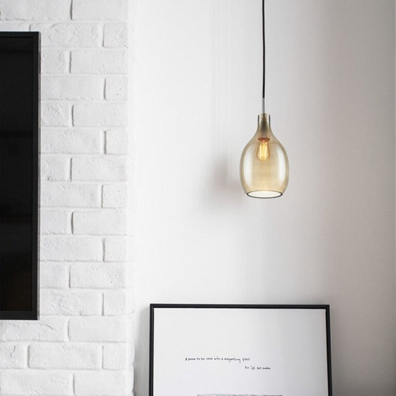 Nordic Glass Shade Suspension Light Halek