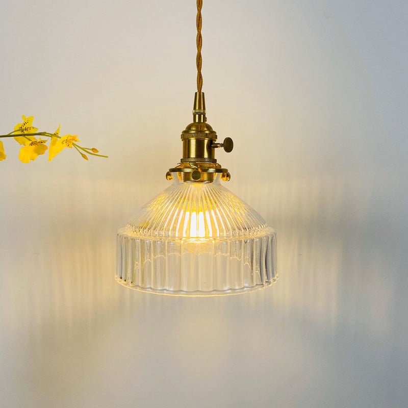 Retro Glass Shade Pendant Light by Casbelle