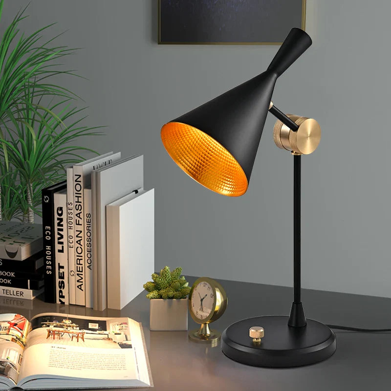 Creative Retro Industrial Style Table Lamp for Home Decor