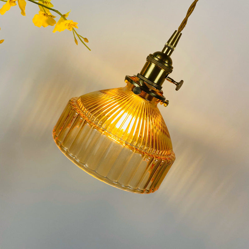 Retro Glass Shade Pendant Light by Casbelle
