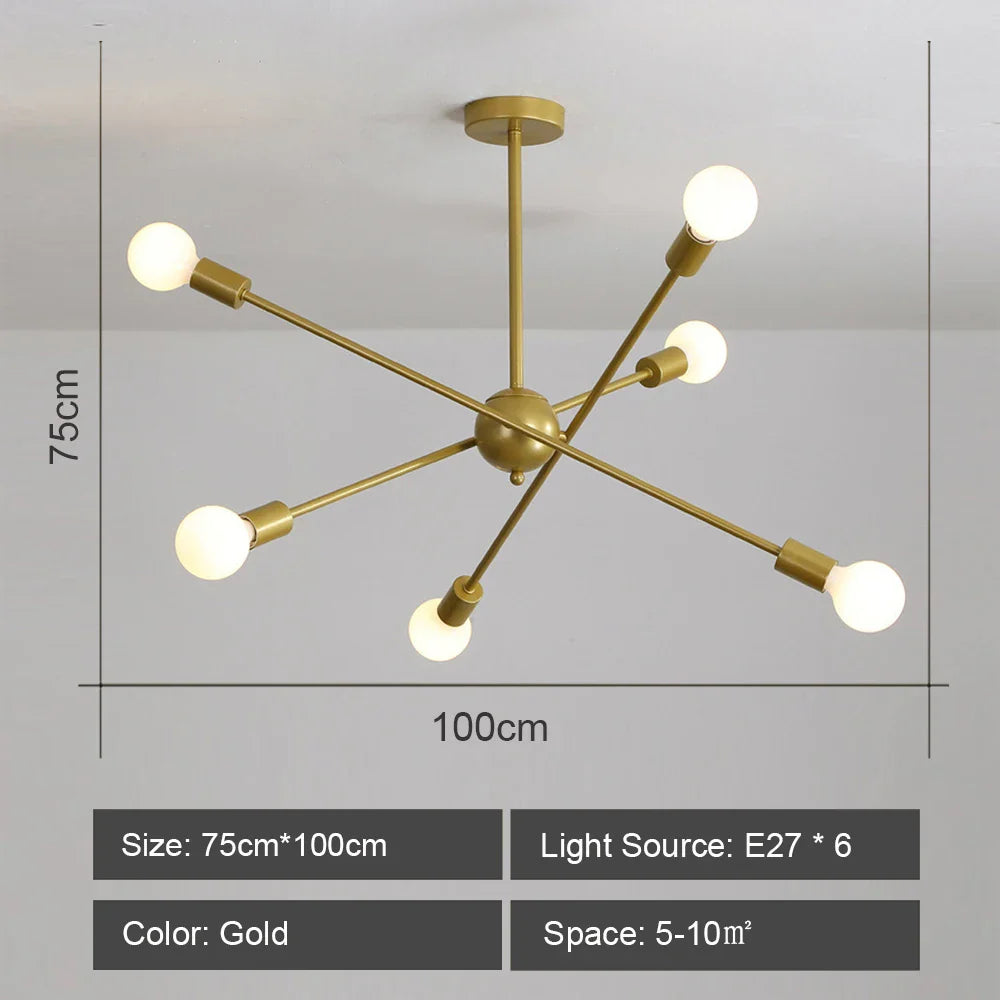 Modern LED Chandelier Light for Living Room and Bedroom