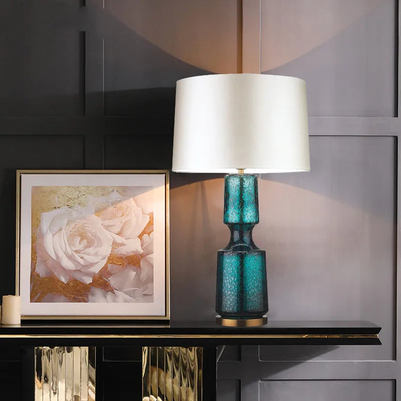 Retro Glass Table Lamp - Minimalist Design for Home Decor