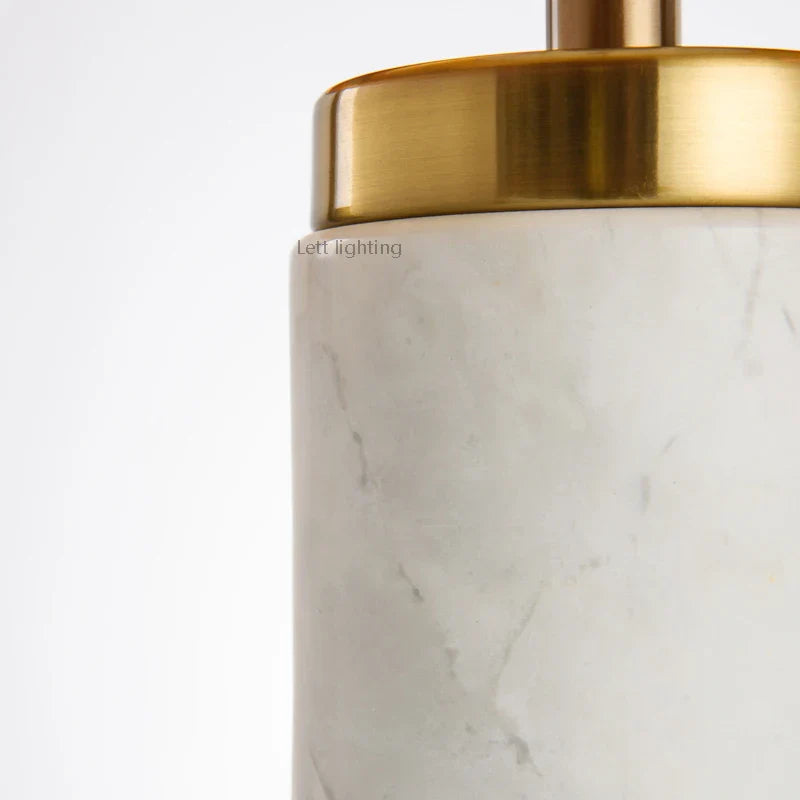 Minimalist Marble Fabric Desk Lamp for Elegant Interiors