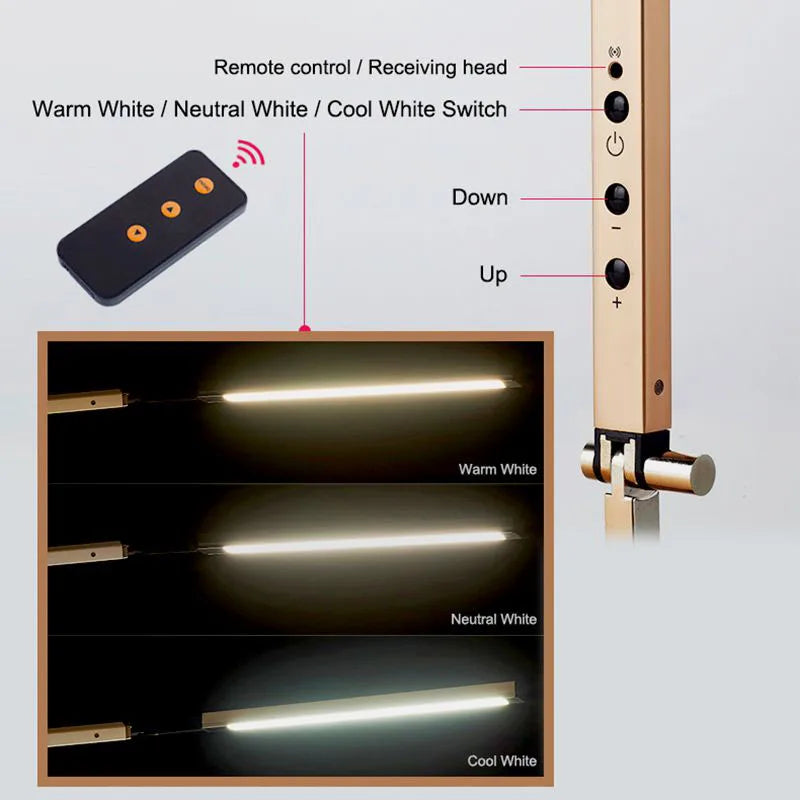 Creative LED Desk Lamp with Adjustable Arm and Dimming Feature