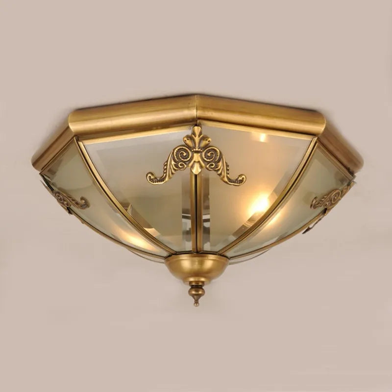 Versatile Copper Ceiling Light for Indoor and Outdoor Use