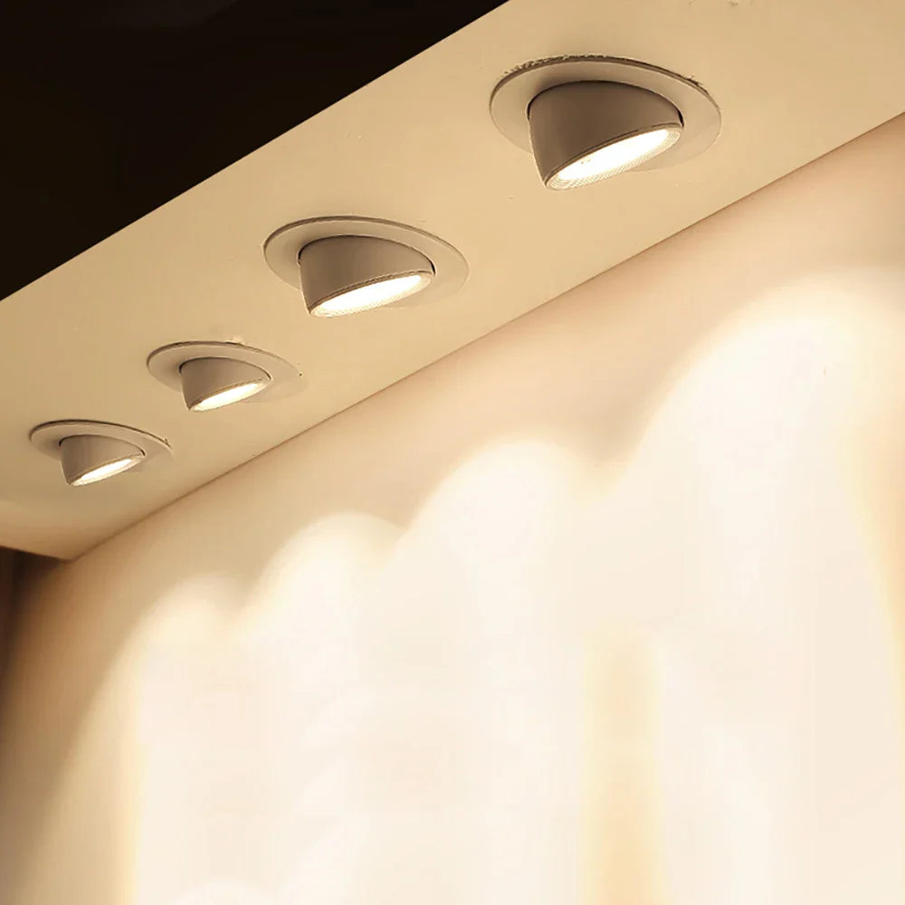 Adjustable 360° Dimmable LED Recessed Downlight for Dining & Living Room