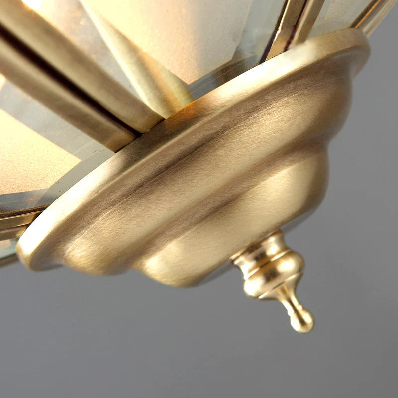 Versatile Copper Ceiling Light for Indoor and Outdoor Use