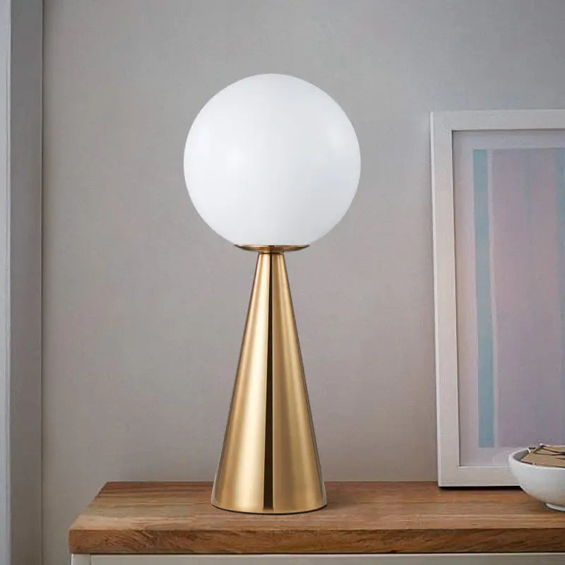 Nordic LED Globe Desk Lamp for Nighttime Decor