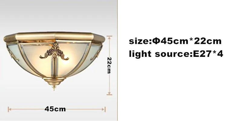Versatile Copper Ceiling Light for Indoor and Outdoor Use