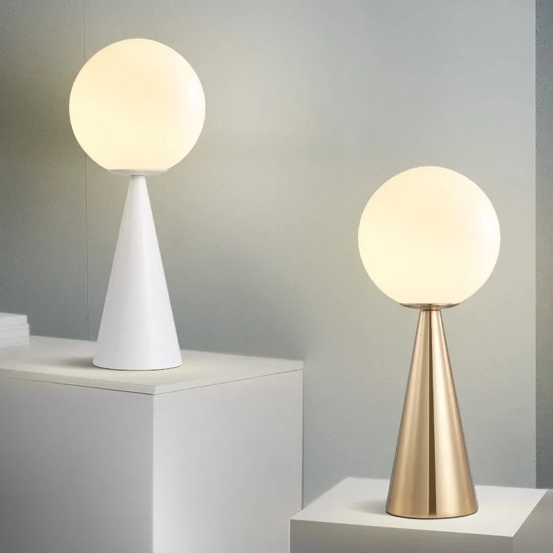 Nordic LED Globe Desk Lamp for Nighttime Decor