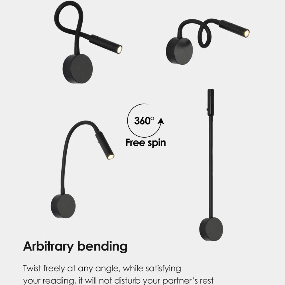 Modern Bedside Lamp for Nighttime Reading and Work