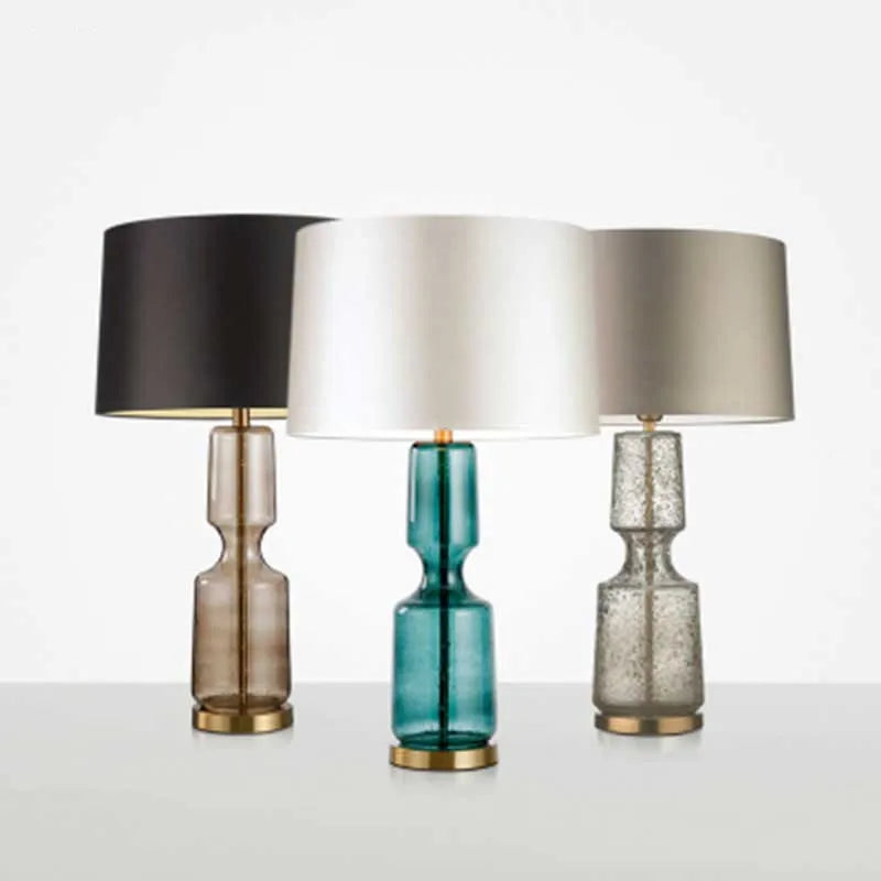 Retro Glass Table Lamp - Minimalist Design for Home Decor