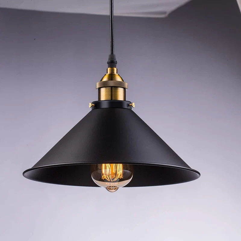 Vintage Industrial Edison Pendant Lights - E27 Base (Set of 3)