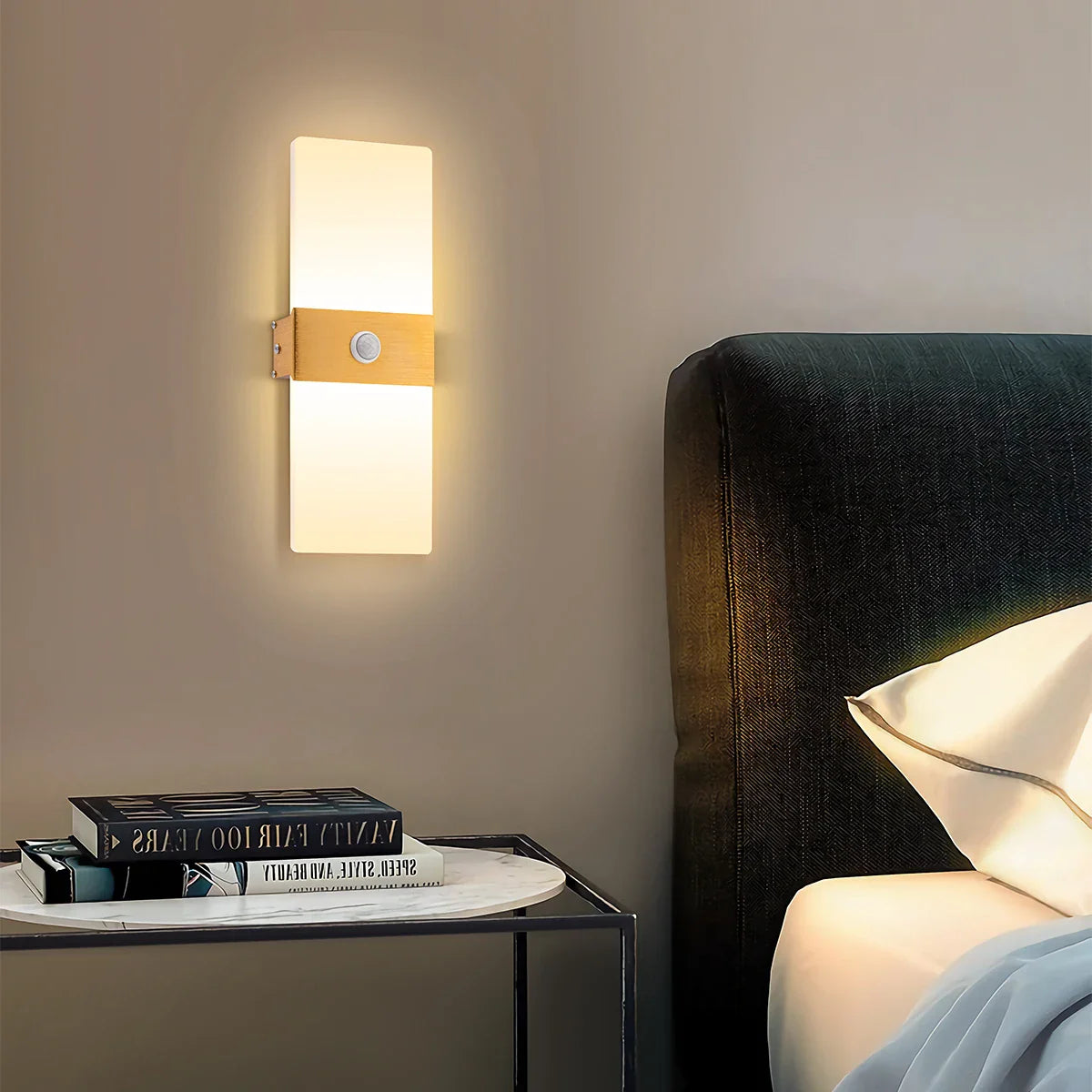 LED Wall Sconce with Motion Sensor for Indoor Lighting