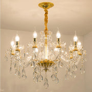 European Transparent Crystal Chandelier for Luxurious Lighting