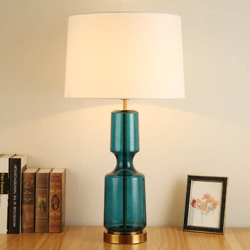 Retro Glass Table Lamp - Minimalist Design for Home Decor