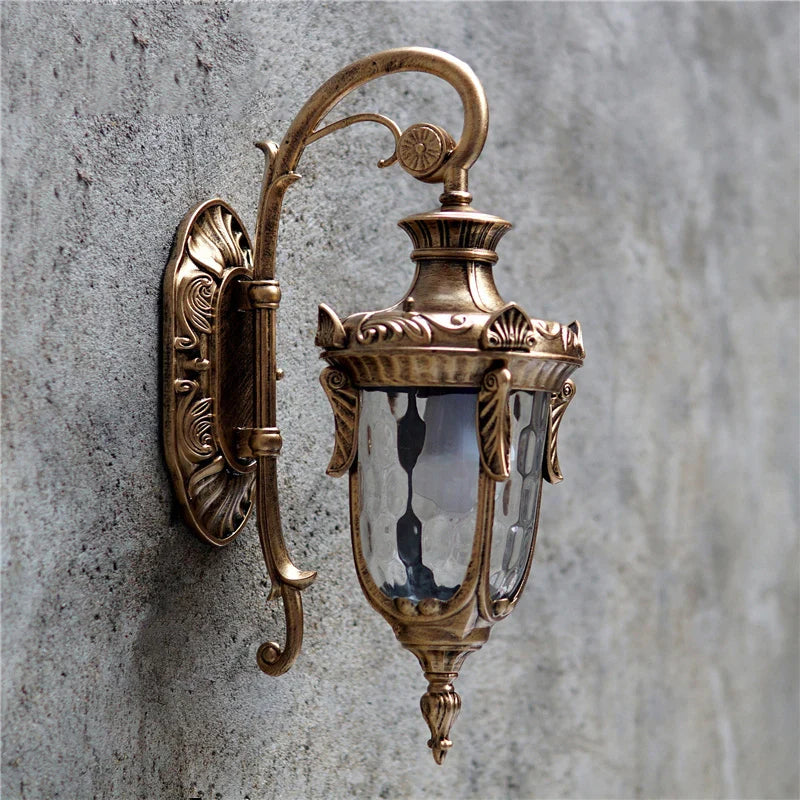 Retro American Style Waterproof Outdoor Wall Sconce