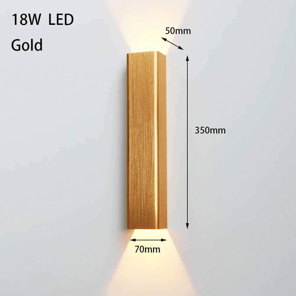 Modern Aluminum LED Wall Sconce for Home, Bedroom, Living Room, Hallway Décor