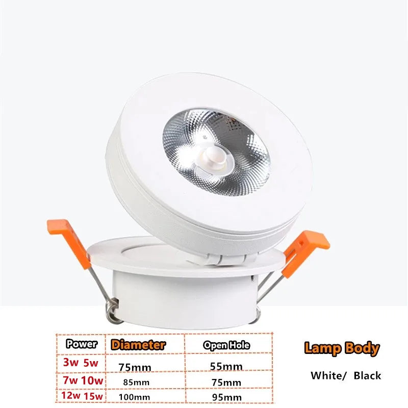 Rotatable Indoor LED Recessed Spot Light