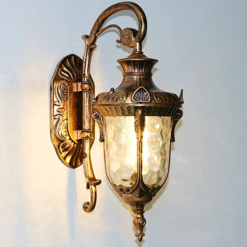 Retro American Style Waterproof Outdoor Wall Sconce