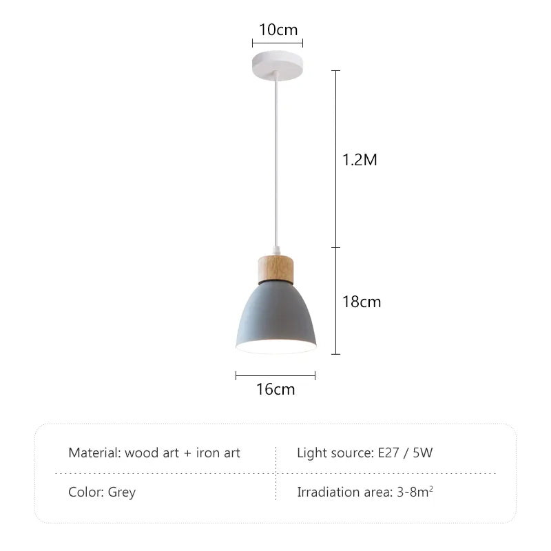 Nordic Wood 3-Light Decorative Chandelier