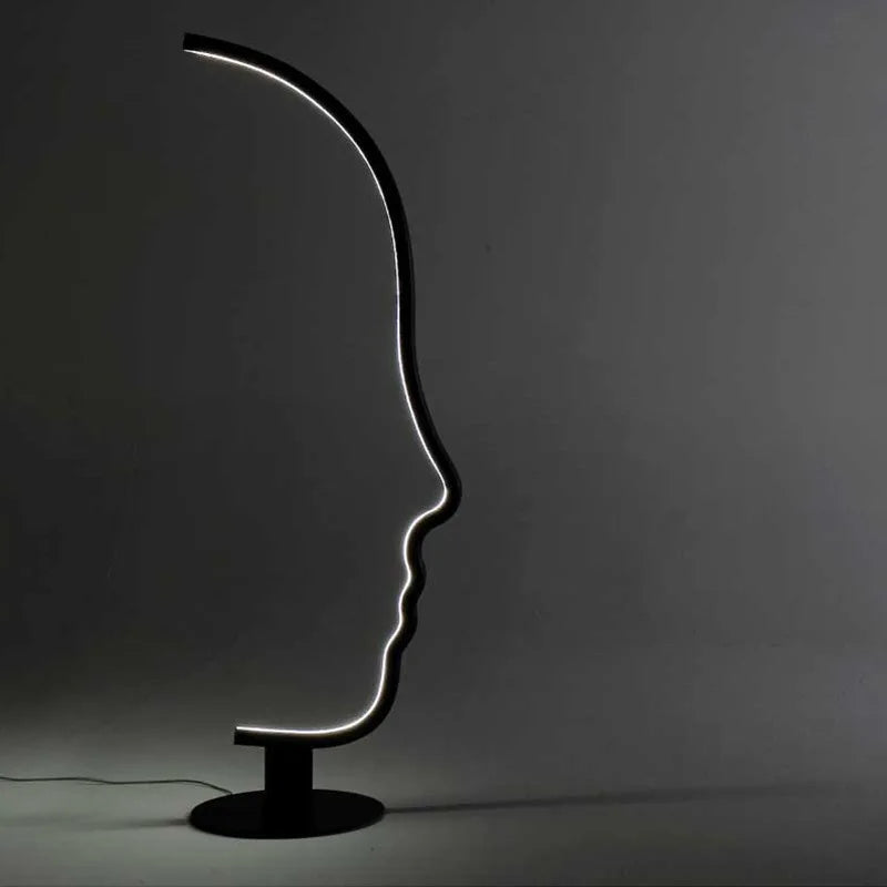 Human Face Nordic LED Floor Lamp