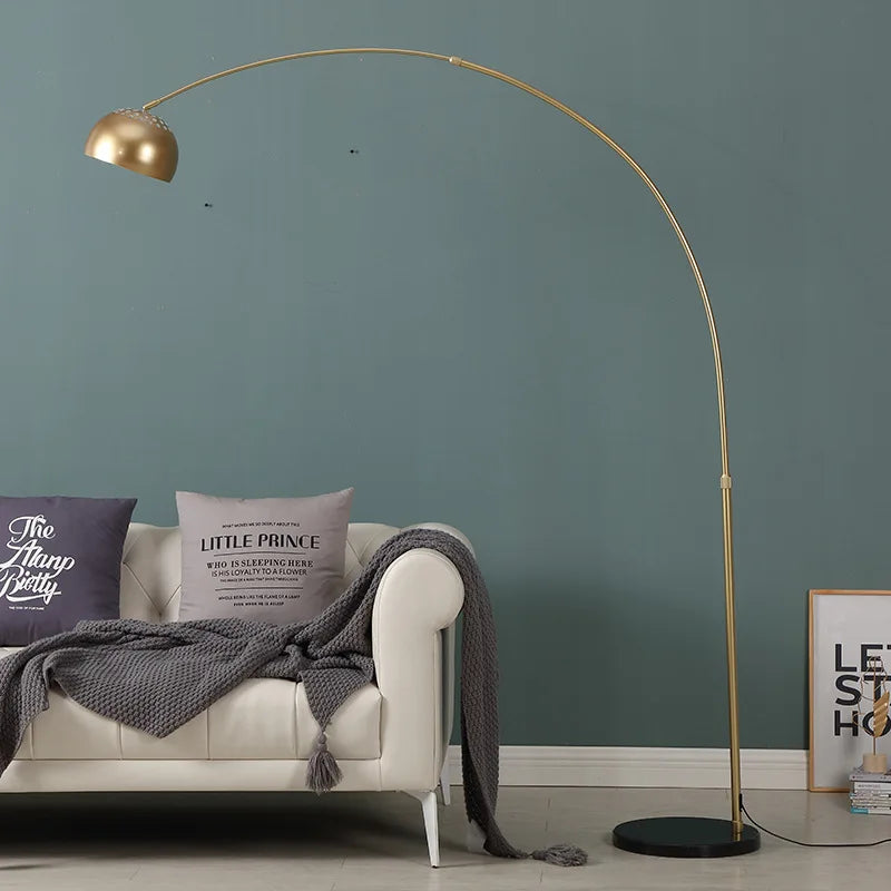 Simple Nordic LED Floor Lamp with Marble Base