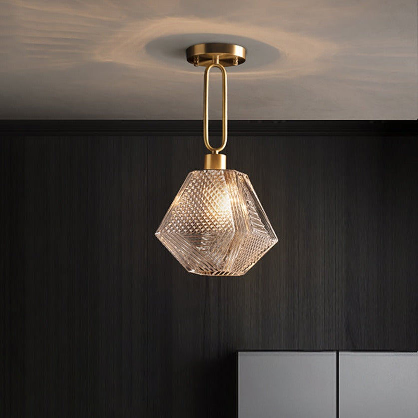 Doolin Retro Glass Shade Ceiling Light