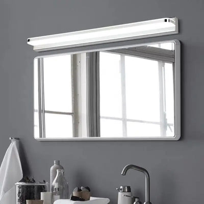 Modern LED Bathroom Mirror Light - Stainless Steel Sconces 42/62/72/120cm AC85-265V Black & White