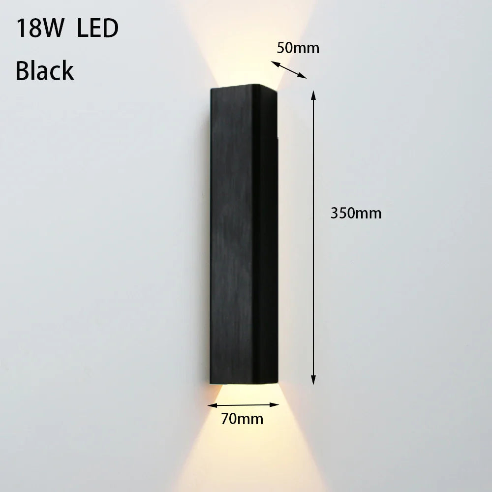 Modern Aluminum LED Wall Sconce for Home, Bedroom, Living Room, Hallway Décor