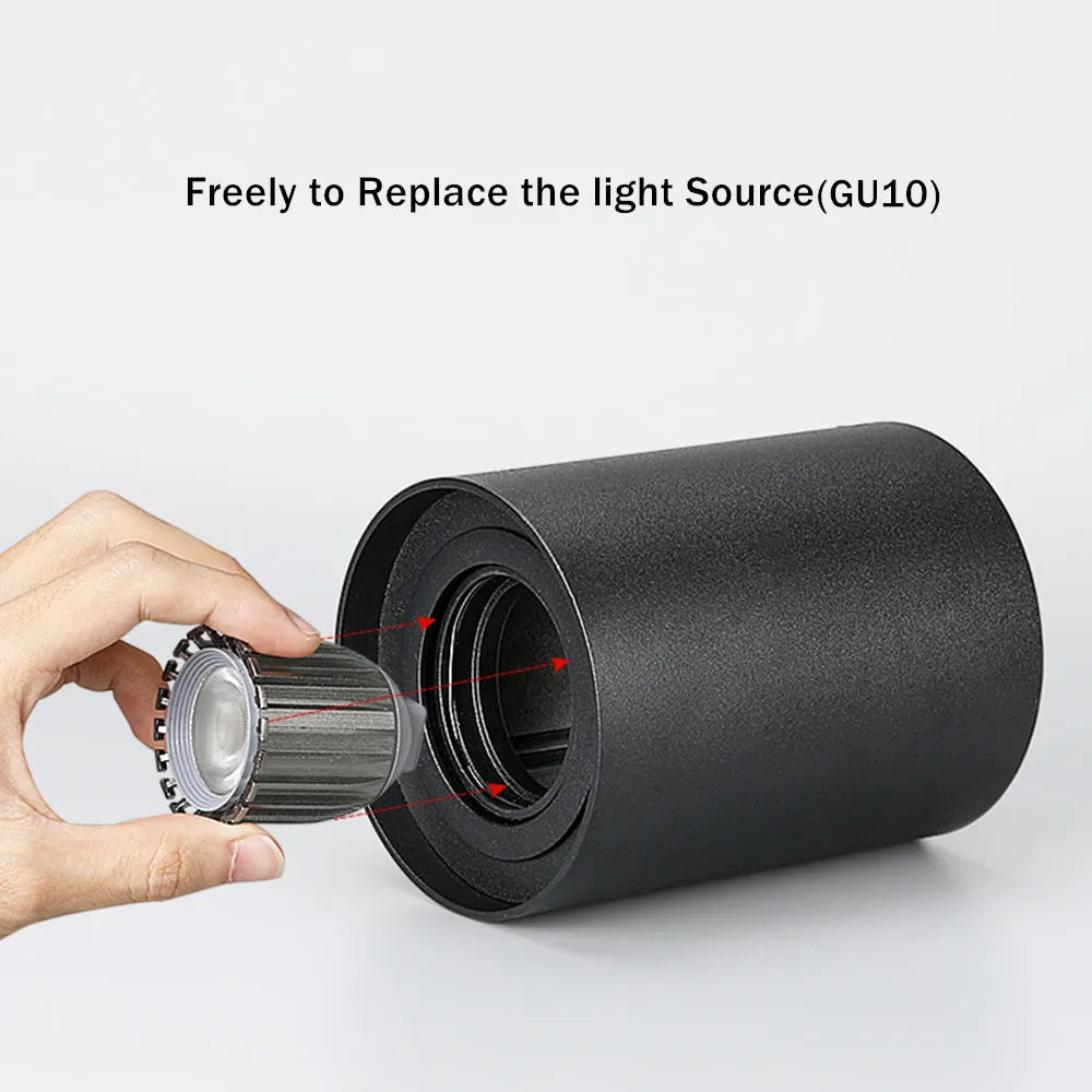 Adjustable Surface-Mounted GU10 LED Spot Light for Ceiling