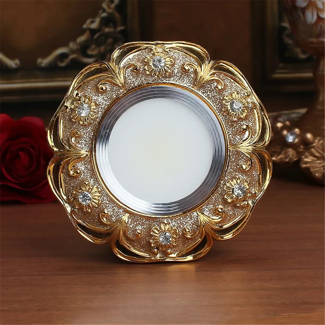 Luxury Crystal Inset LED Recessed Light Fixture