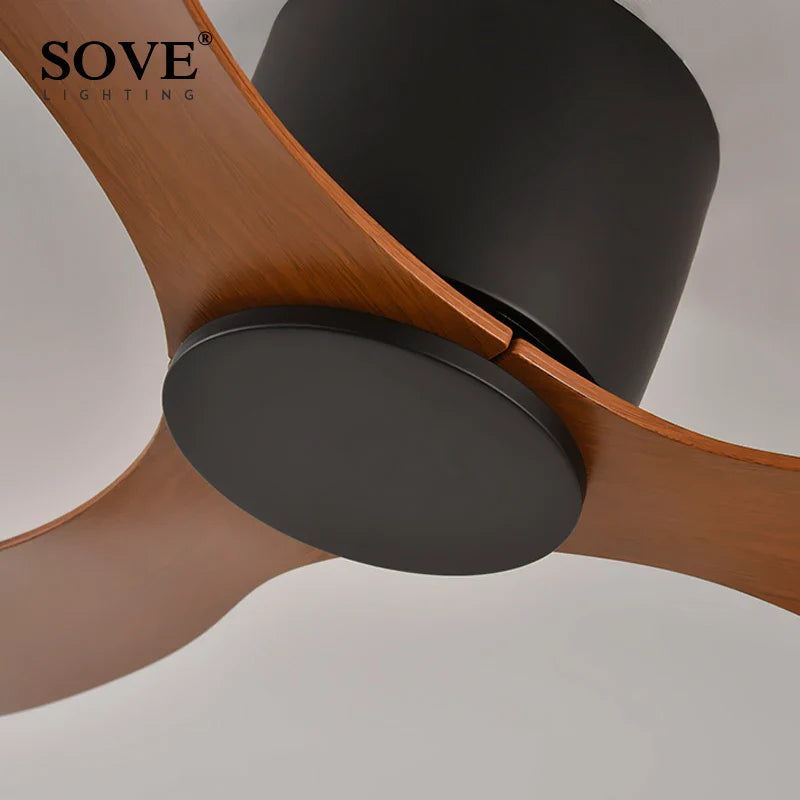 Modern Low-Profile 30W DC Ceiling Fan with Remote Control