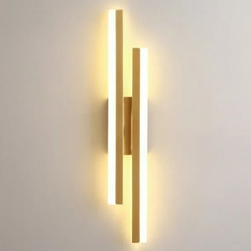 LED Copper Wall Sconce with Acrylic Tube Shade for Indoor Lighting