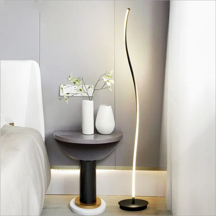 Modern Nordic LED Floor Lamp - Simple Silicone Design