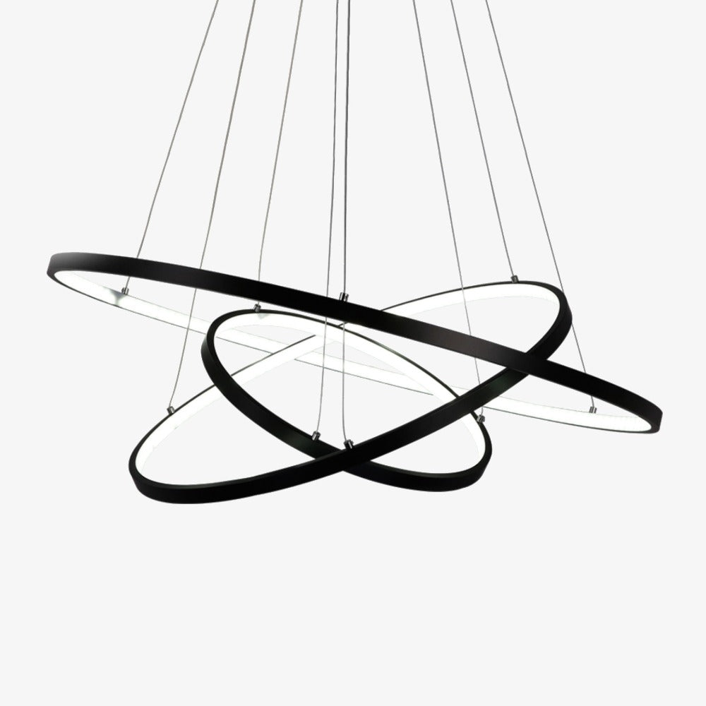 LED Hanging Ring Chandelier Design