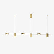 Modern LED Chandelier with Multiple Metal Spots - Ainoa