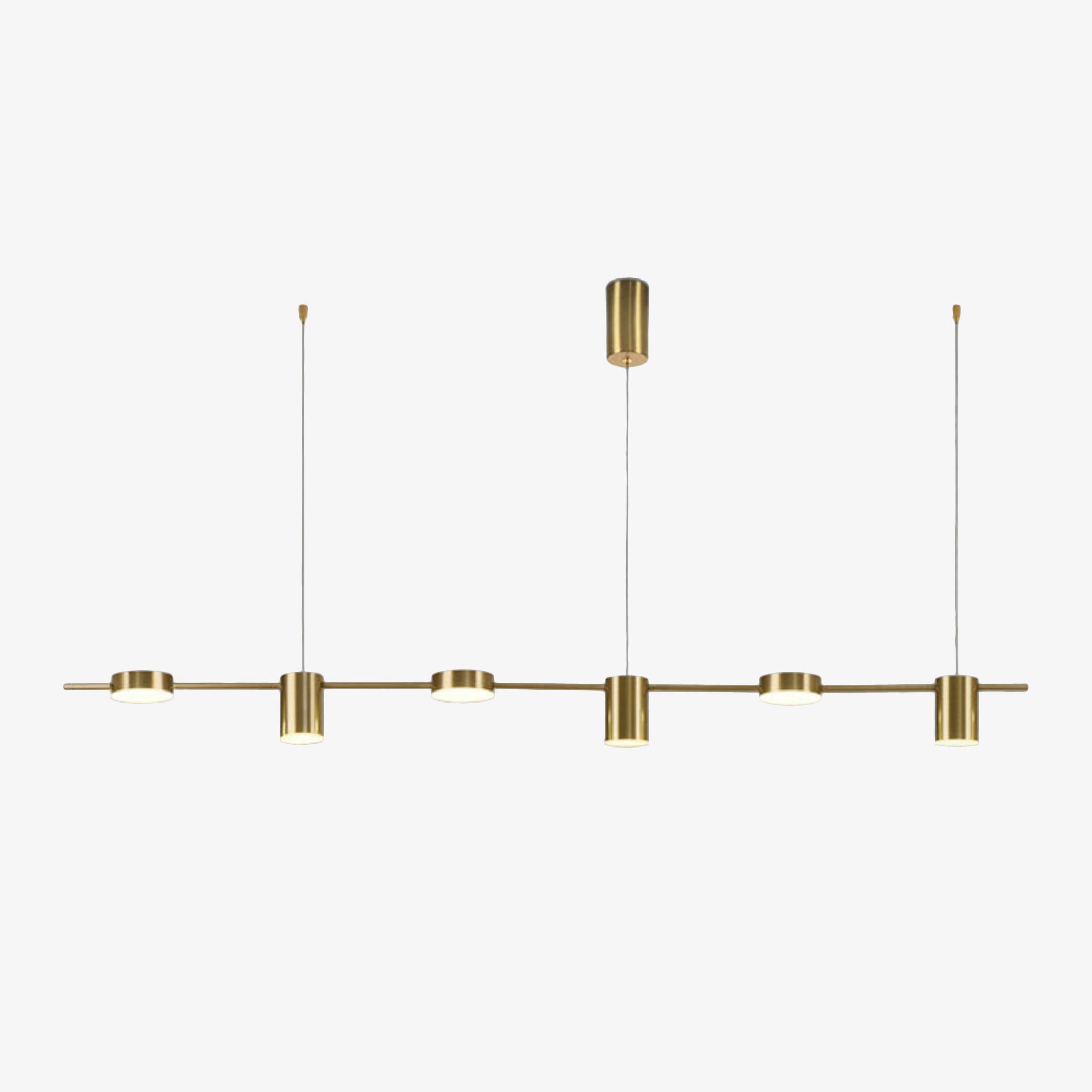 Modern LED Chandelier with Multiple Metal Spots - Ainoa