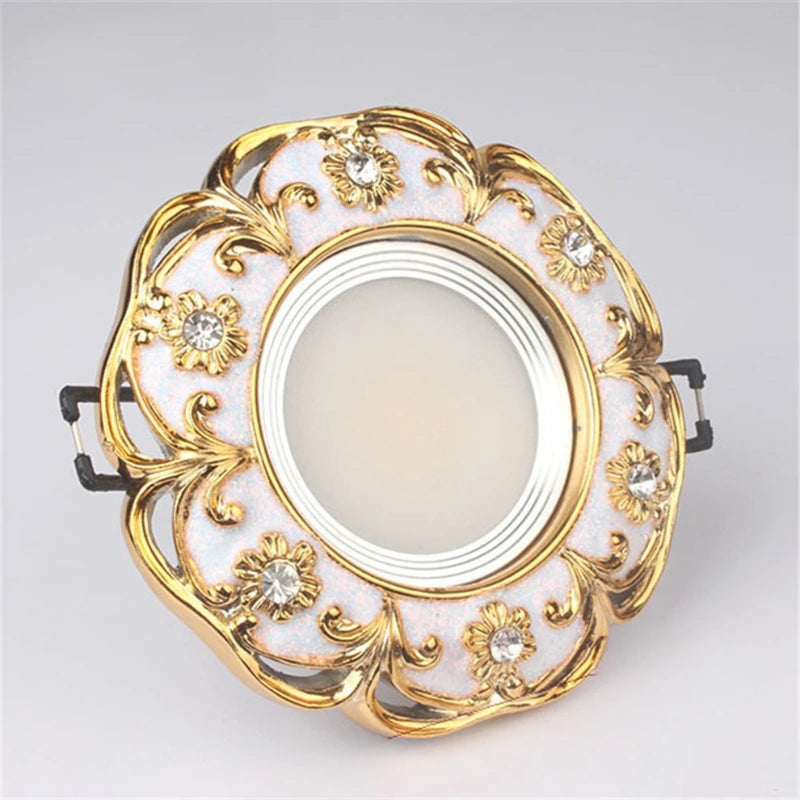 Luxury Crystal Inset LED Recessed Light Fixture