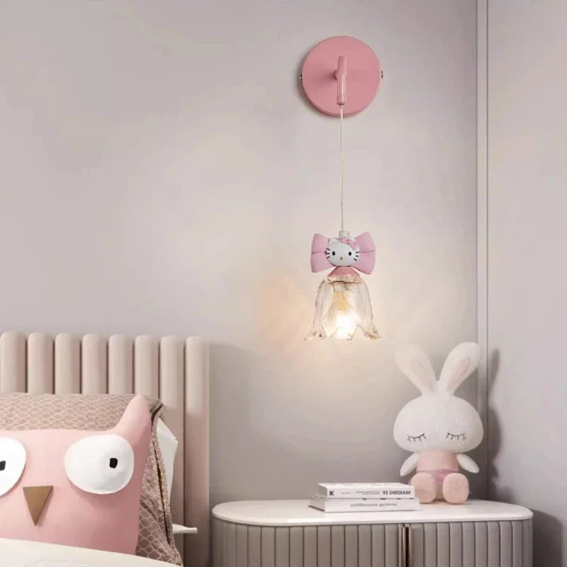 Cute Kitten Nightstand Lamp for Kids' Room Decor