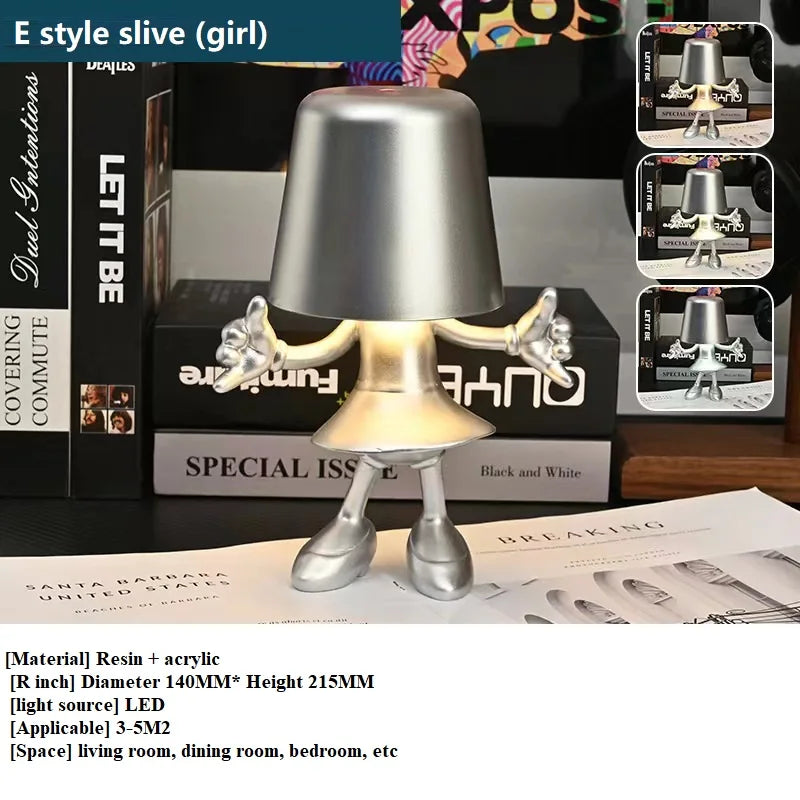 Touch Control Desk Lamp with Night Light - Decorative Christmas Gift