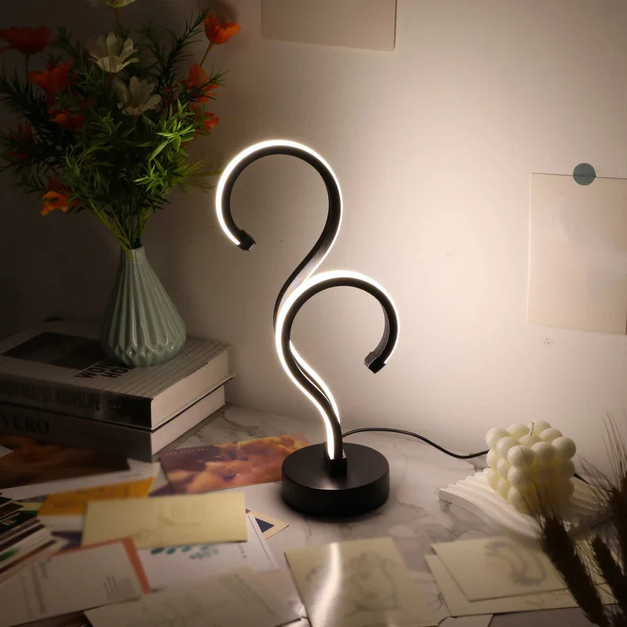 Creative Desk Lamp with Adjustable Brightness and 3 Color Modes for Eye Protection