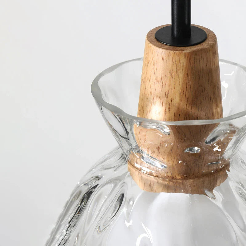 Nordic Suspension Light with Glass Shade for Restaurants