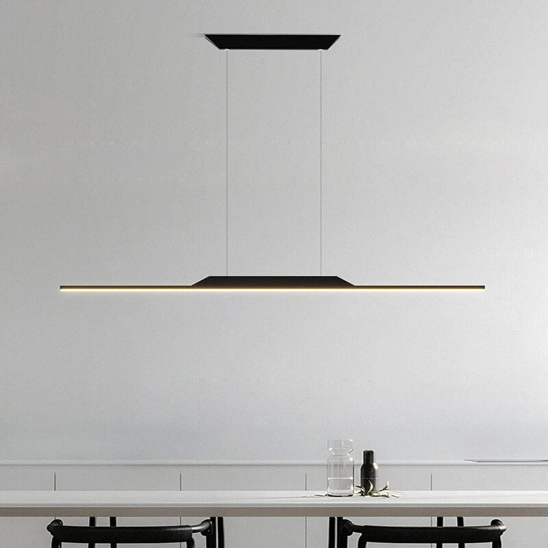 Nordic Flat Line Pendant Light for Kitchen and Bar