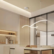 Modern LED Pendant Light with Hyperbolic Acrylic Shade